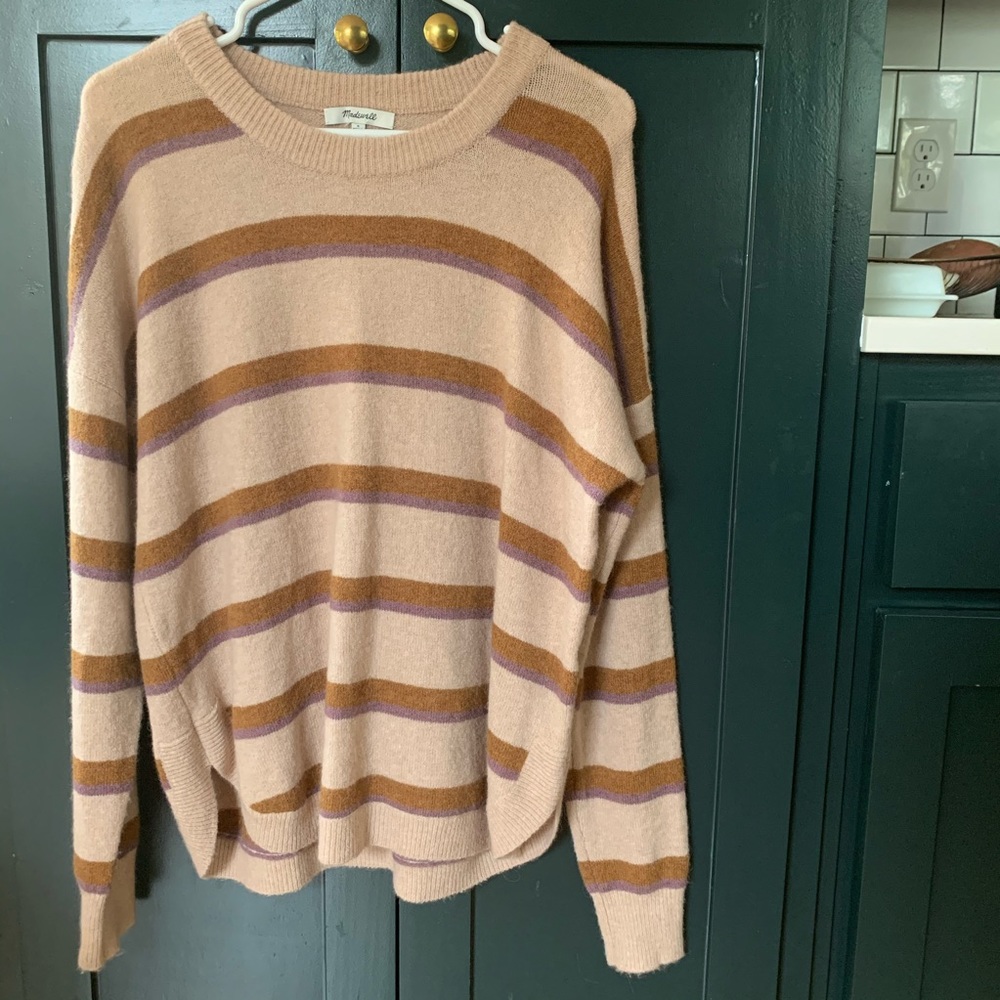 Madewell Westlake striped pullover sweater